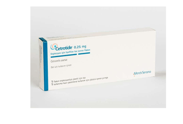 CETROTIDE  0,25 MG ENJEKSIYON ICIN LIYOFILIZE TOZ ICEREN 1 FLAKON